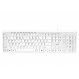 TECLADO GENIUS SLIMSTAR 230 MULTIMEDIA BLANCO USB