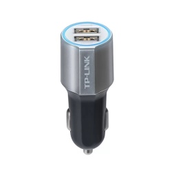 CARGADOR RAPIDO CELULARES PARA AUTO TP-LINK DOBLE USB 24W