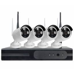 KIT DE CAMARAS WIFI TUYA SMART NVR 4CH + 4 CAMS 2MP