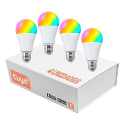 LAMPARA LED WIFI RGB+W TUYA SMART 9W KIT X4