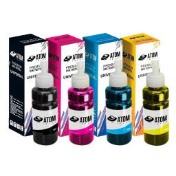 KIT 4 TINTAS REFILL COMPATIBLES ATOM UNIVERSALES