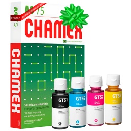 PACK DE 4 BOTELLAS TINTA ORIGINAL HP GT53GT52 115315415 + REGALO