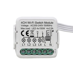 SWITCH MODULO CORTINA MINI WIFI TUYA SMART 2CH