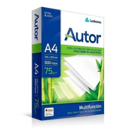 PAPEL AUTOR A4 75G X500