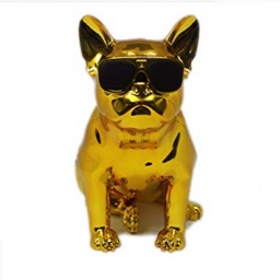 PARLANTE BLUETOOTH PERRO BULLDOG FRANCES GOLDEN