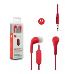 AURICULAR MOTOROLA EARBUDS 2 ROJO