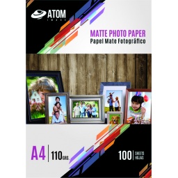 Papel Foto 110 gr. Matte A4 x 100 hojas