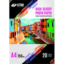 Papel Foto 150 gr. High Glossy A4 x 20 hojas