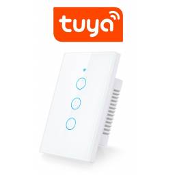 Interruptor De Luz Tctil Tuya Smart 3 Ch Wifi App