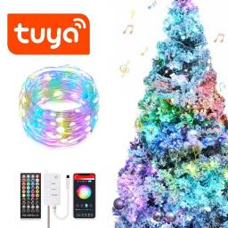 TIRA LUCES LED NAVIDAD RGB TUYA SMART WIFI AUDIORITMICAS 5M