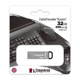 PENDRIVE KINGSTON 32GB KYSON DATA TRAVELER 3.2 NEGRO