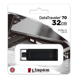 PENDRIVE KINGSTON 32GB DATA TRAVELER 70 TIPO C