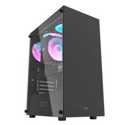 GABINETE DARKFLASH DK100 BLACK (SIN FANES)