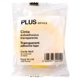 CINTA ADHESIVA PLUS OFFICE MEDIANA 33 X 12MM