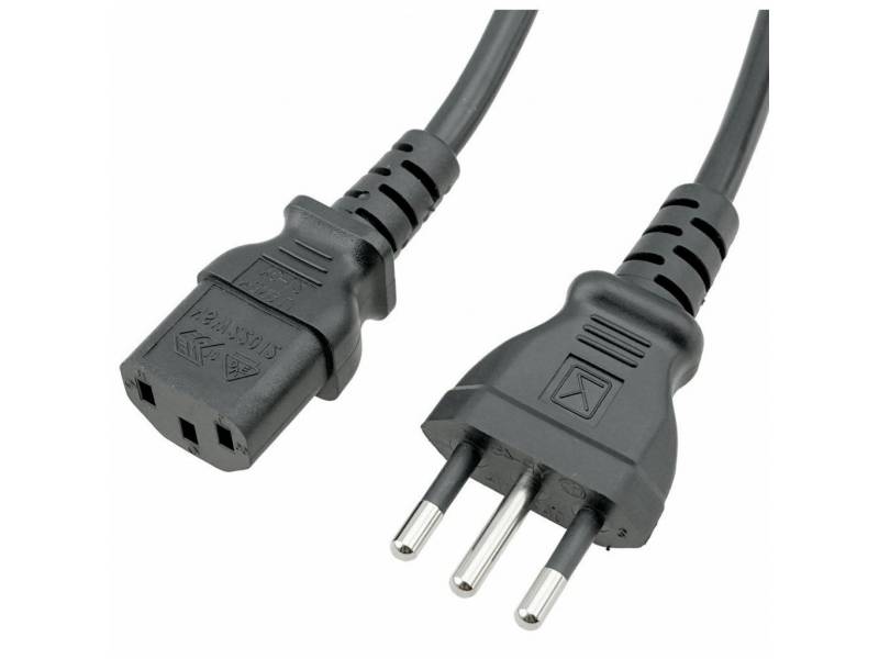 CABLE DE PODER PC A 3 EN LINEA (PC O IMPRESORA) - 1.2 MTS